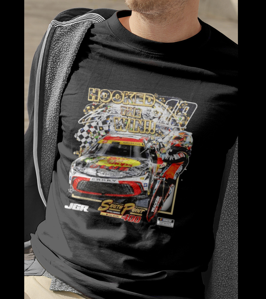 Hooked The Win 14 South Point 400 Las Vegas JGR NASCAR Cup Series T-Shirt
