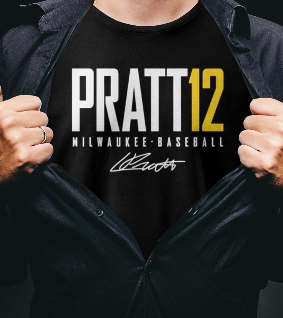 Pratt 12 Milwaukee Baseball Signature T-Shirt