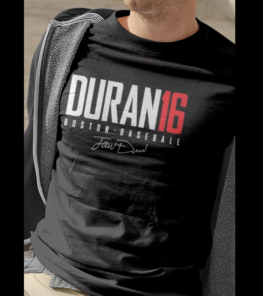 Jarren Duran 16 Boston Baseball Signature T-Shirt