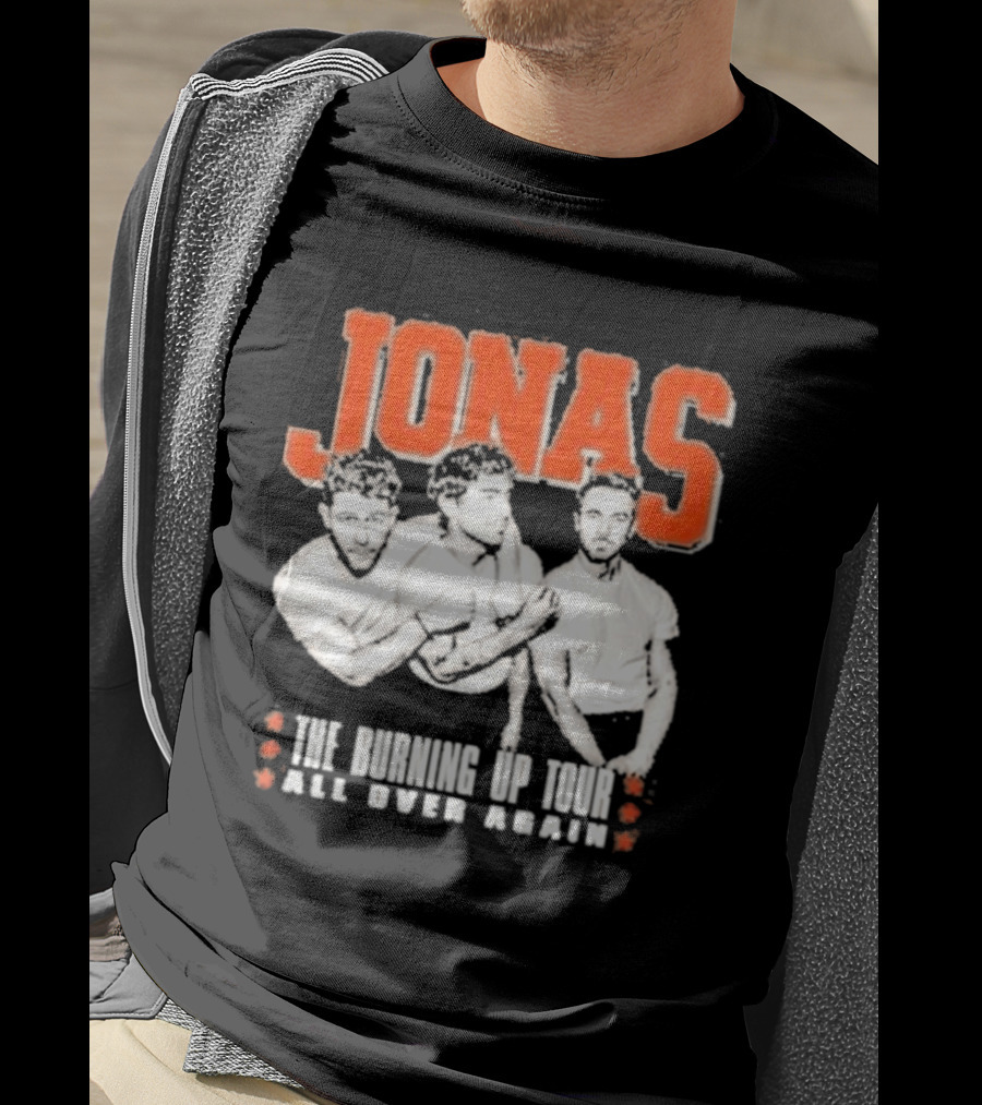 Jonas Brothers The Burning Up Tour All Over Again T-Shirt