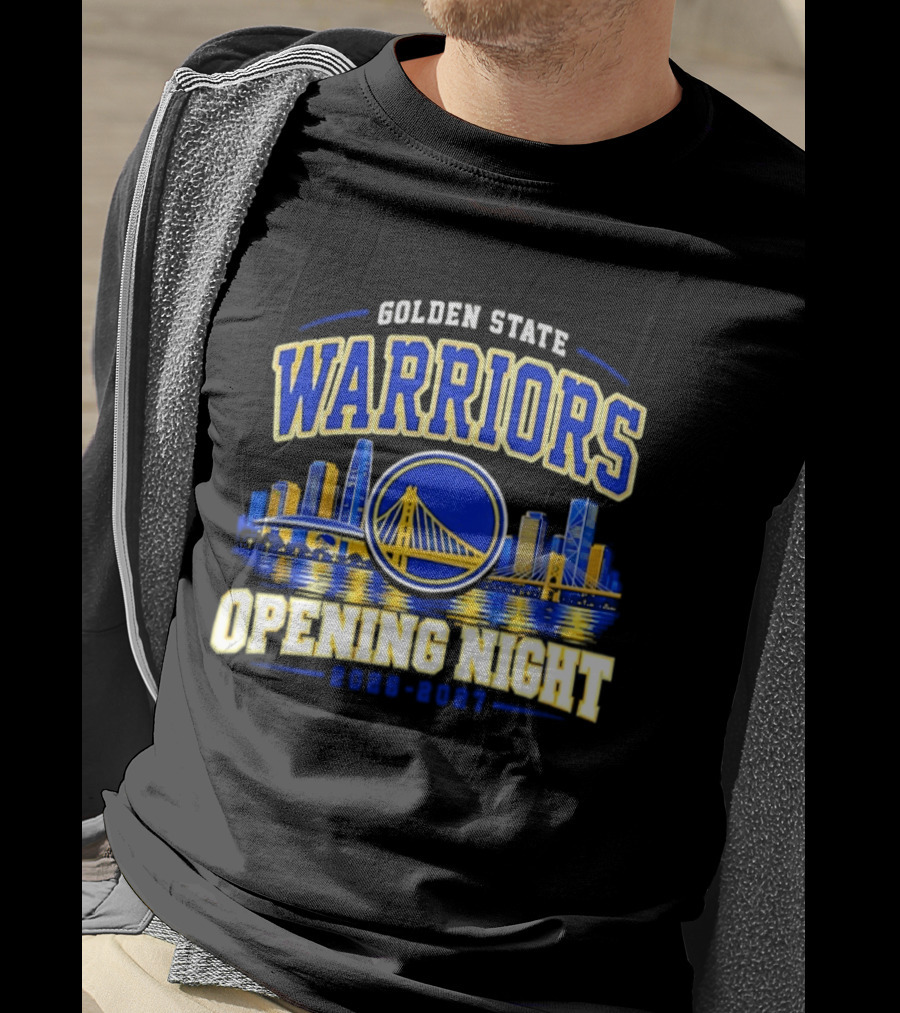 Golden State Warriors Opening Night 2026 2027 City Skyline T-Shirt