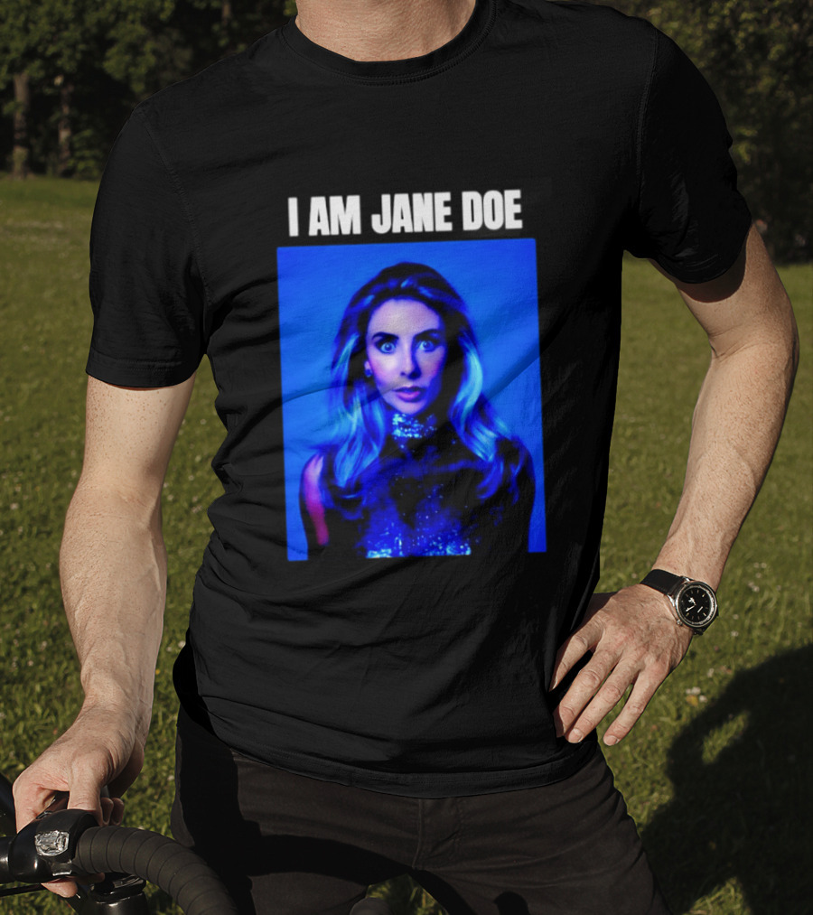 I Am Jane Doe Blue Portrait Mystique T-Shirt