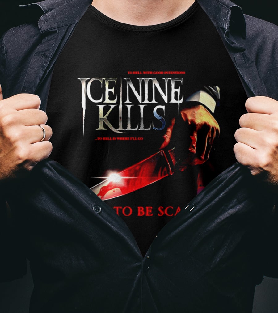 Ice Nine Kills Welcome To Horrorwood Hip To Be Scared Bloodied Axe Cinema Series T-Shirt