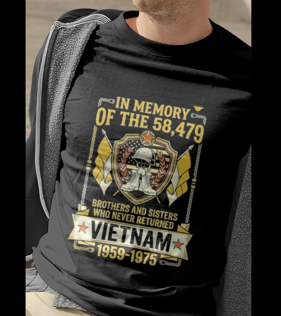 In Memory Of The 58479 Brothers And Sisters Vietnam 1959 1975 T-Shirt