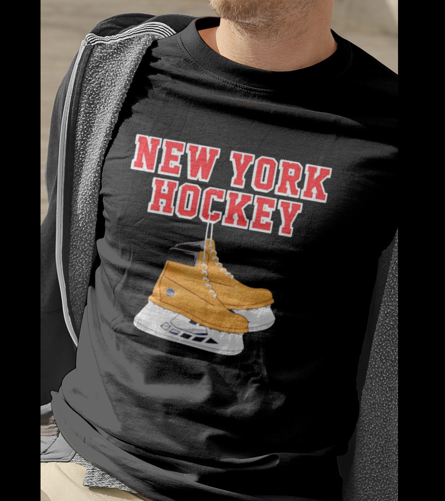 New York Hockey Timberland Ice Skates Ranger T-Shirt