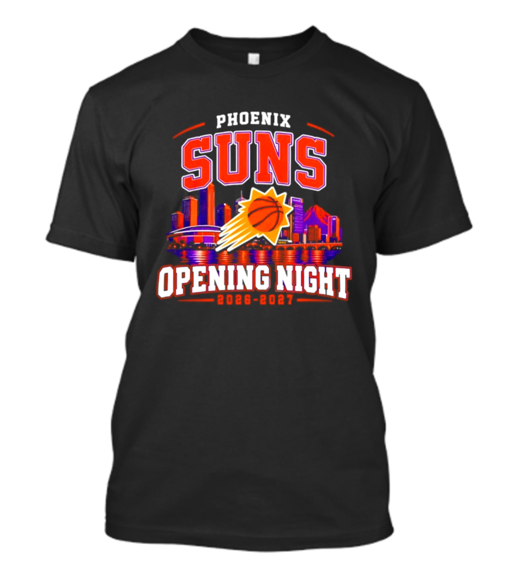 Phoenix Suns Opening Night 2026 2027 City Skyline T-Shirt