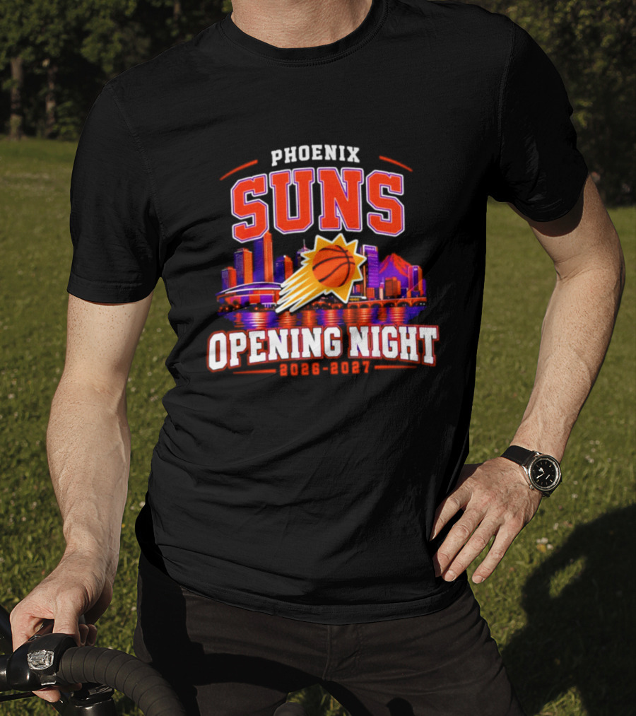 Phoenix Suns Opening Night 2026 2027 City Skyline T-Shirt