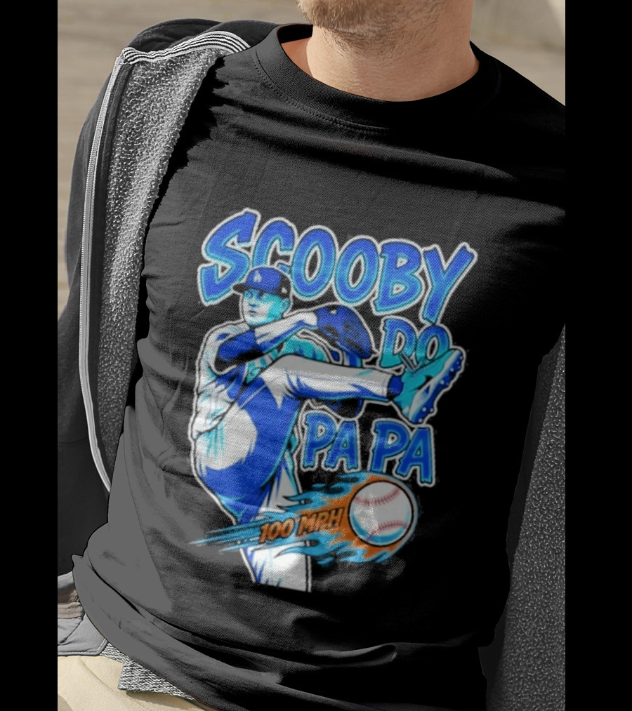 Scooby Do Pa Pa 100 MPH Baseball Pitcher Los Angeles T-Shirt