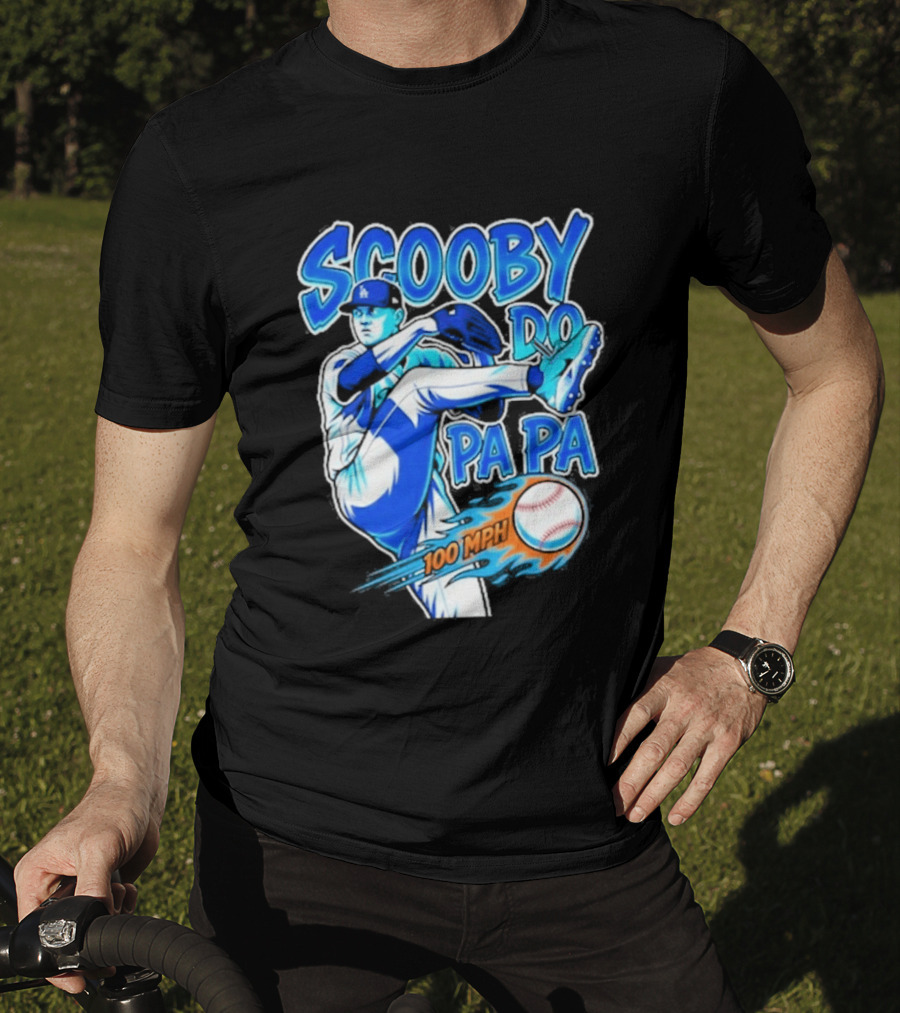 Scooby Do Pa Pa 100 MPH Baseball Pitcher Los Angeles T-Shirt
