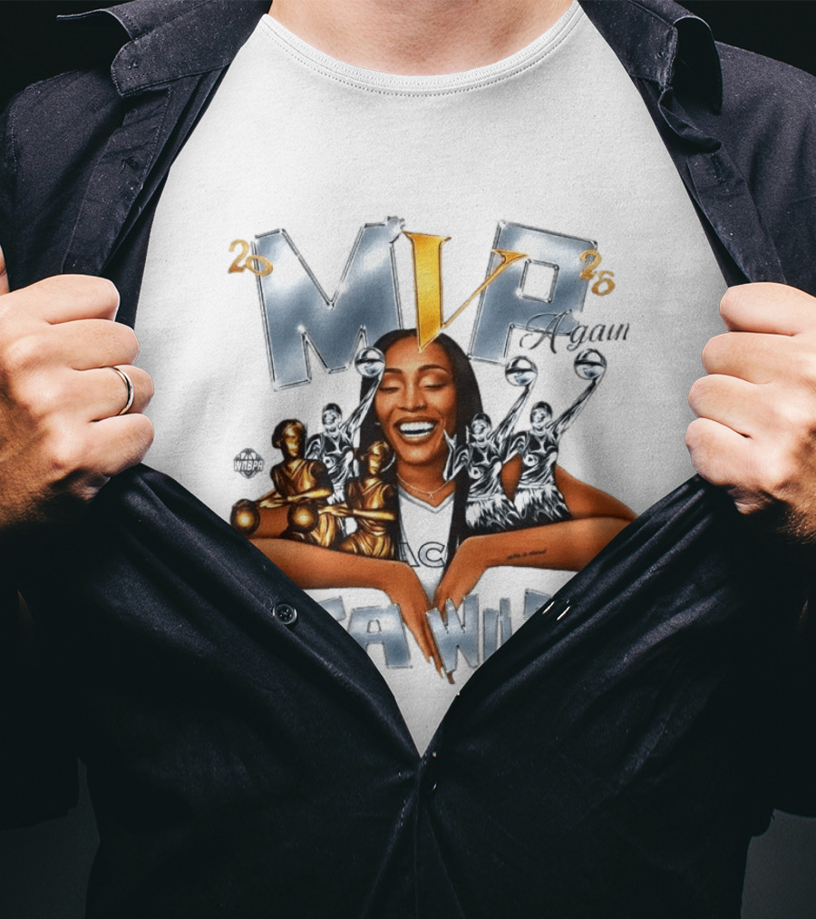 2x MVP Again 5x A'ja Wilson WNBA T-Shirt
