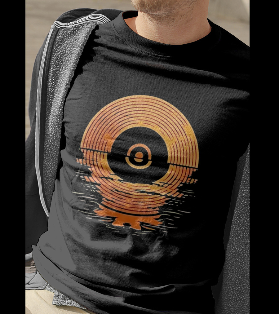 Sunset Vinyl LP Records Reflection Ted Lasso Zelda Southport Tracey Ullman The Departing Lass T-Shirt