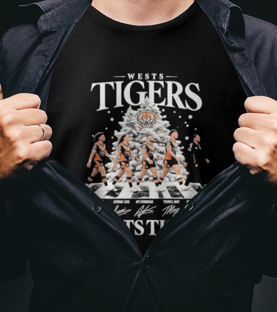 Wests Tigers Abbey Road Christmas 2026 Team Sport T-Shirt