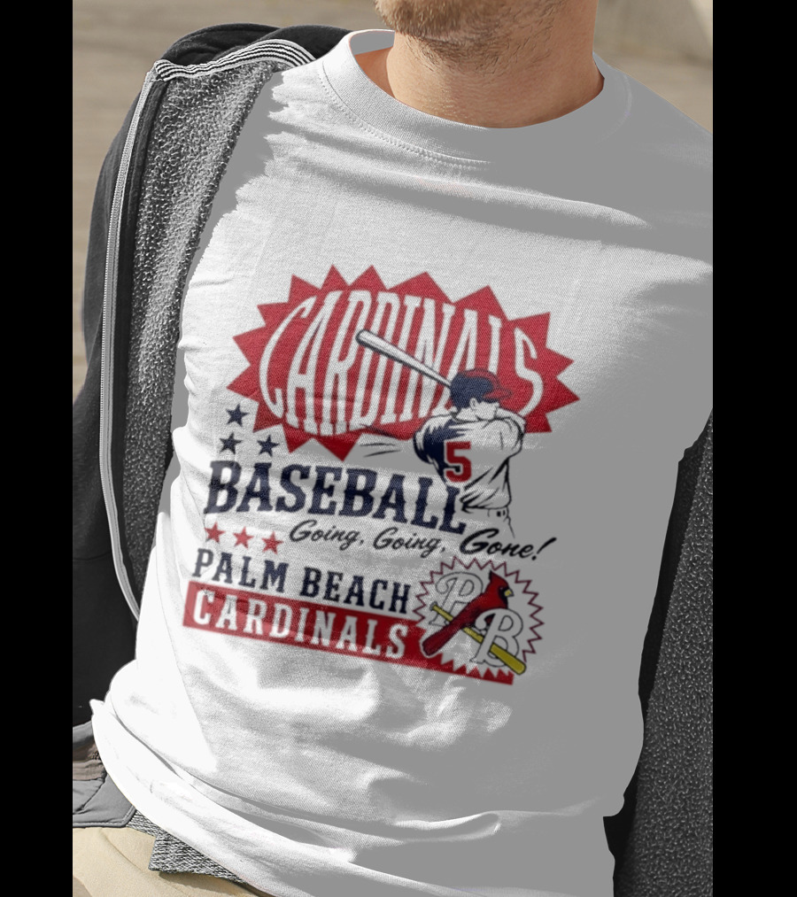 Palm Beach Cardinals Baseball Going Going Gone T-Shirt