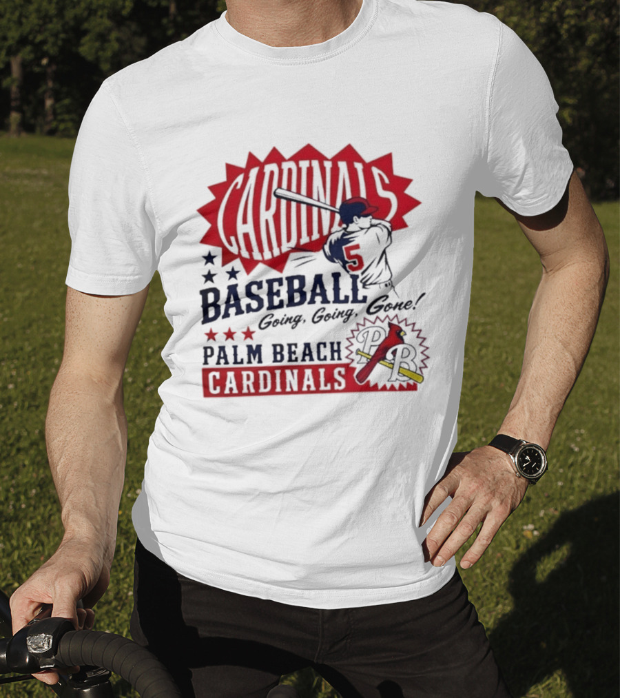 Palm Beach Cardinals Baseball Going Going Gone T-Shirt