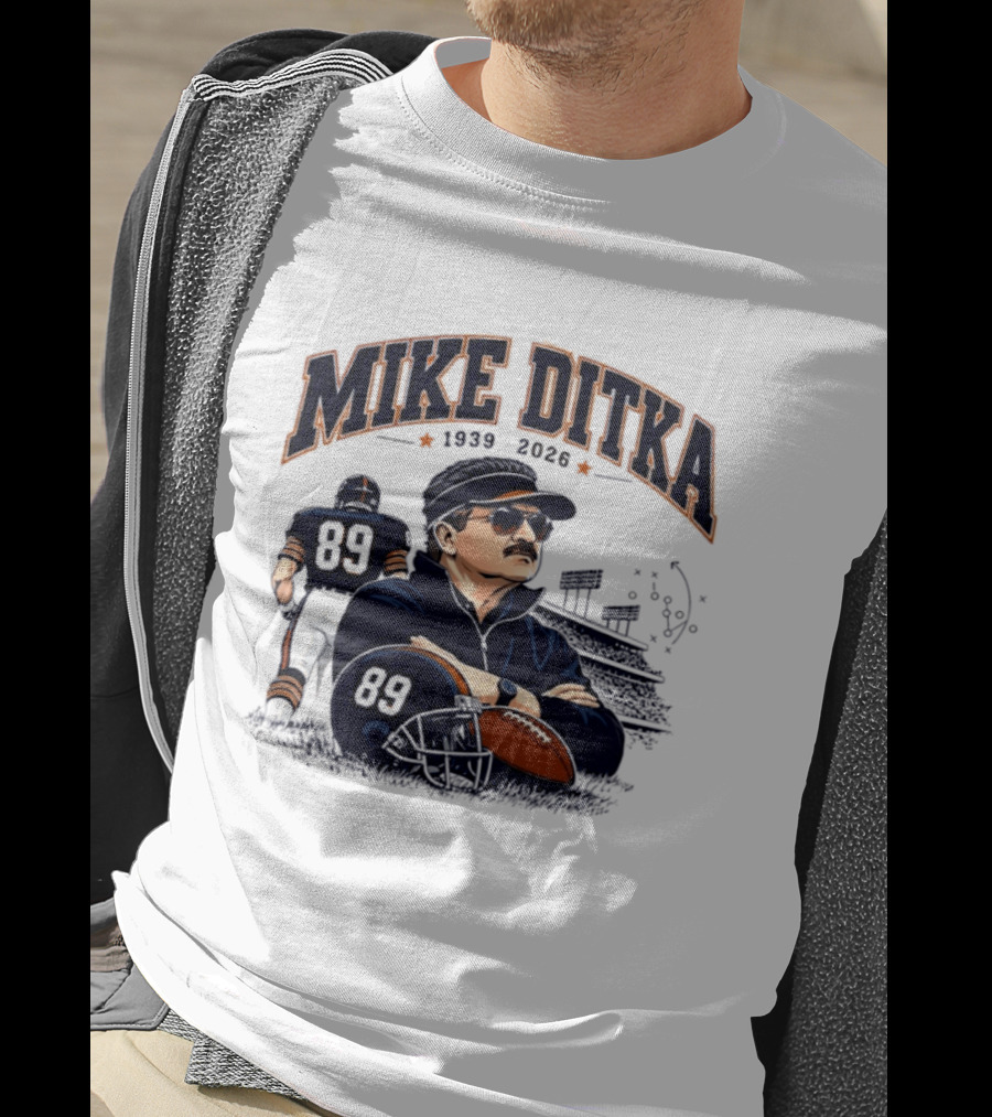 Mike Ditka 1939 2026 Chicago Bears Coach Football Legacy T-Shirt