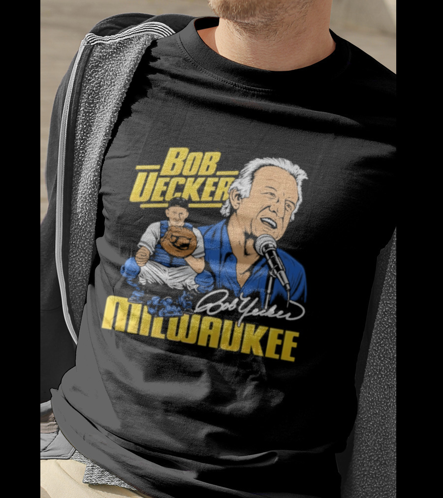 Bob Uecker Milwaukee Brewers Tribute Homage Royal Tri Blend T-Shirt