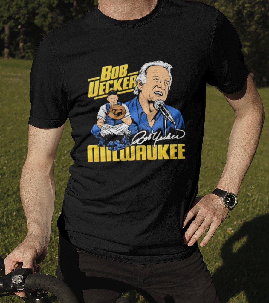 Bob Uecker Milwaukee Brewers Tribute Homage Royal Tri Blend T-Shirt