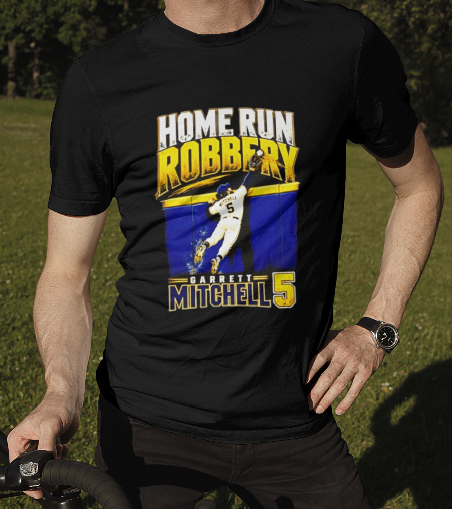 Home Run Robbery Garrett Mitchell 5 Milwaukee Brewers NLCS 2026 T-Shirt