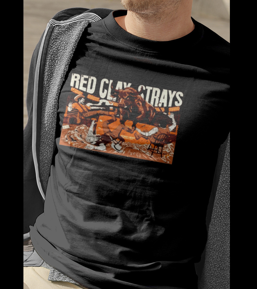 Red Clay Strays Concert Fort Worth Texas October 7 2026 Rodeo Bull Arena T-Shirt