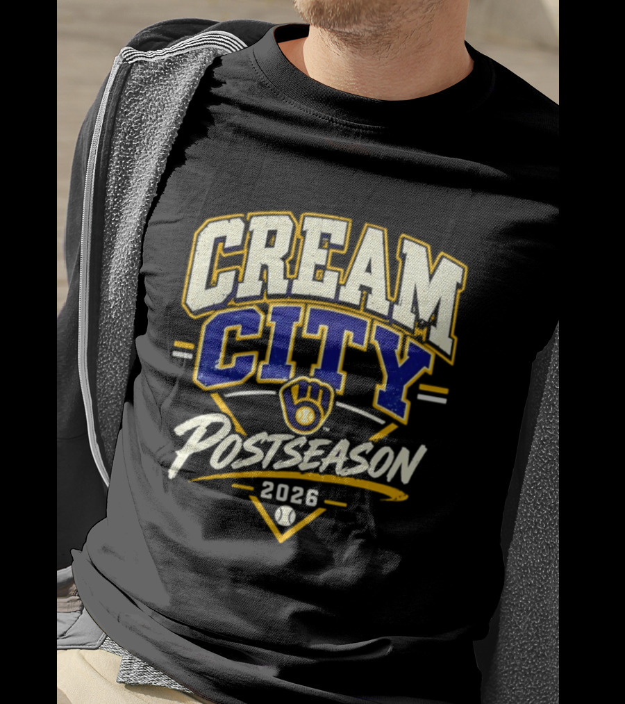 Milwaukee Brewers Cream City 2026 NLCS Postseason T-Shirt