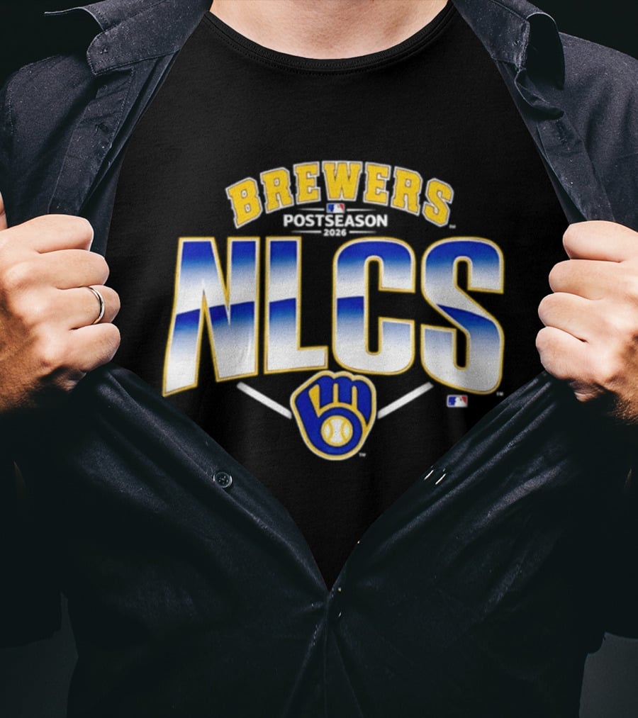 Milwaukee Brewers NLCS Postseason 2026 Baseball Majestic Crewneck T-Shirt