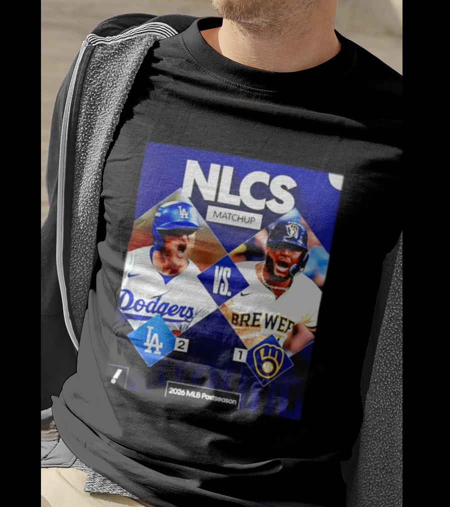 NLCS Matchup Dodgers Vs Brewers 2026 MLB Postseason T-Shirt