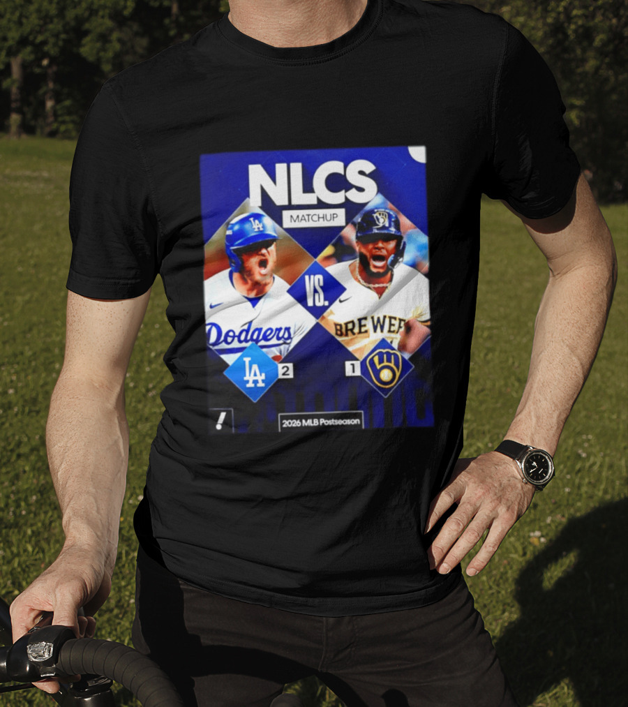NLCS Matchup Dodgers Vs Brewers 2026 MLB Postseason T-Shirt
