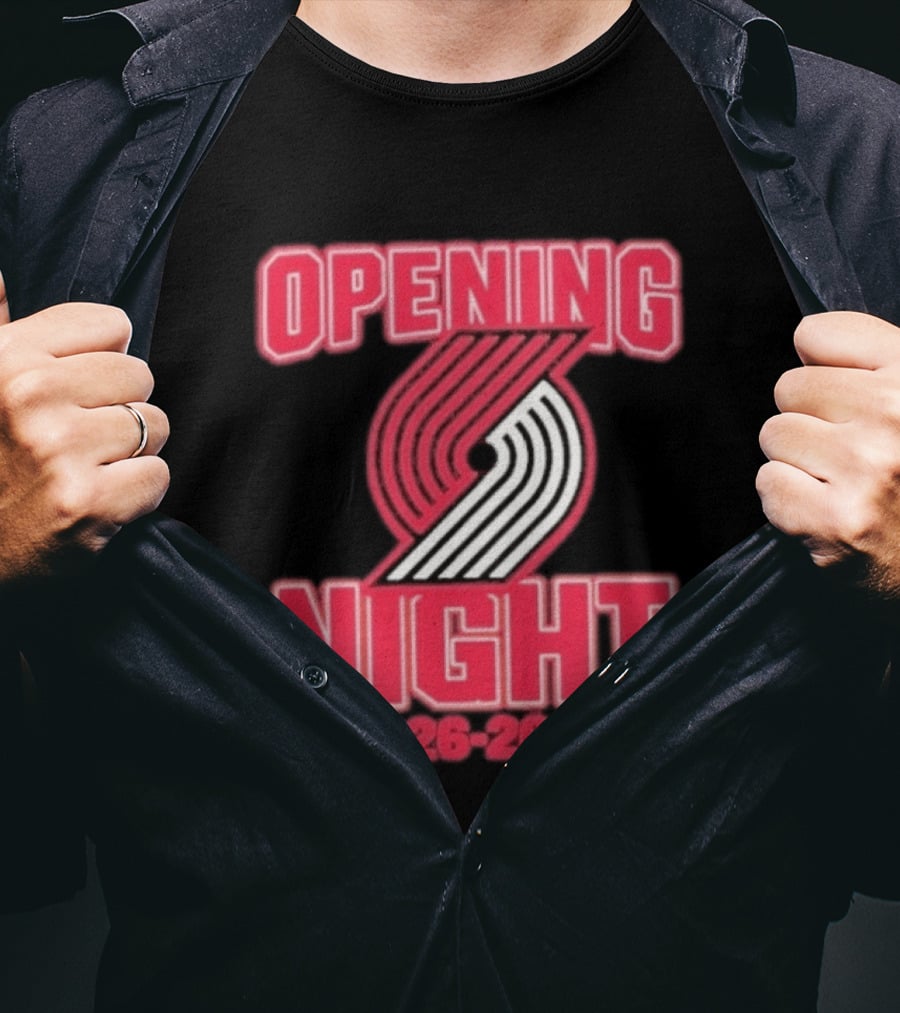 Portland Trail Blazers NBA Opening Night 2026 2027 T-Shirt