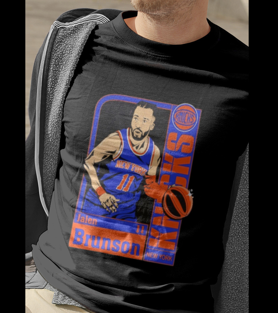 New York Knicks Jalen Brunson 11 Player Card 2026 T-Shirt