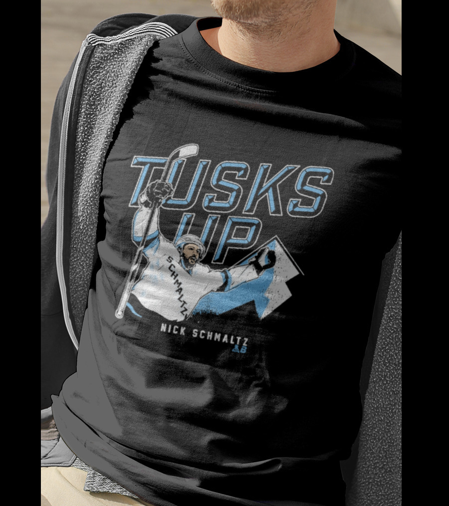 Nick Schmaltz Tusks Up Hockey Celebration T-Shirt