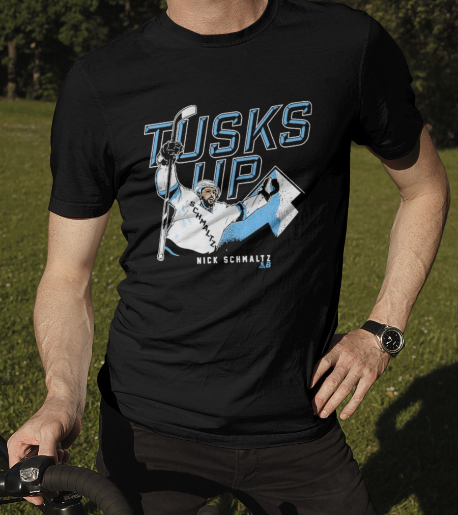 Nick Schmaltz Tusks Up Hockey Celebration T-Shirt