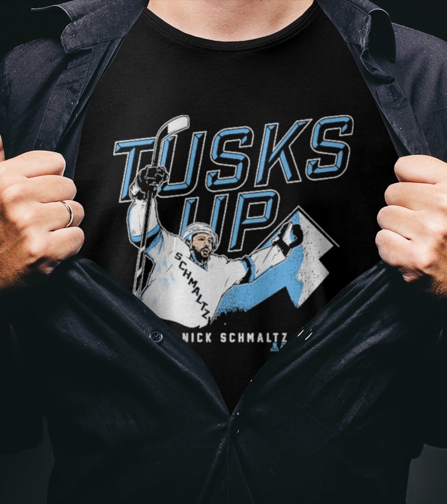Nick Schmaltz Tusks Up Hockey Celebration T-Shirt