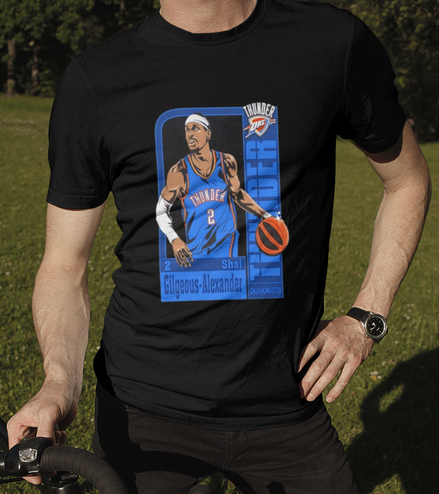 Oklahoma City Thunder Shai Gilgeous Alexander Number 2 NBA 2026 T-Shirt
