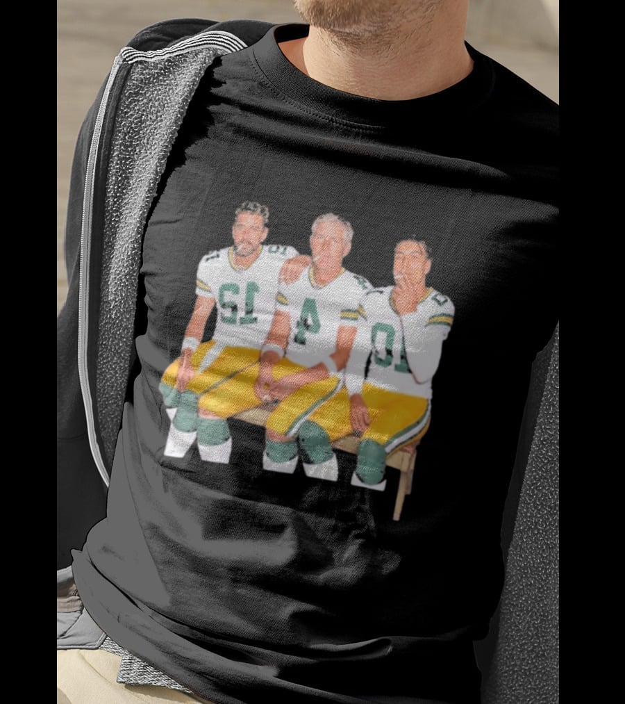 Bart Starr Brett Favre Aaron Rodgers Green Bay Packers Legends Football Signatures T-Shirt