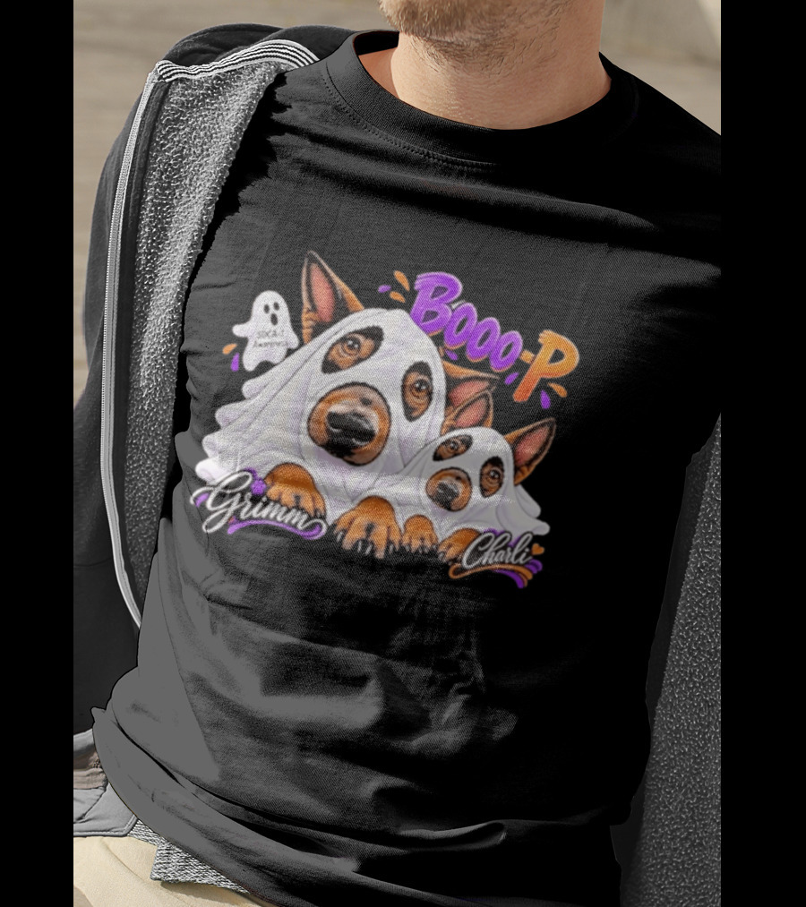 Grimm Charli Booo P SDCA 1 Awareness Comic Style Pooch Pals T-Shirt
