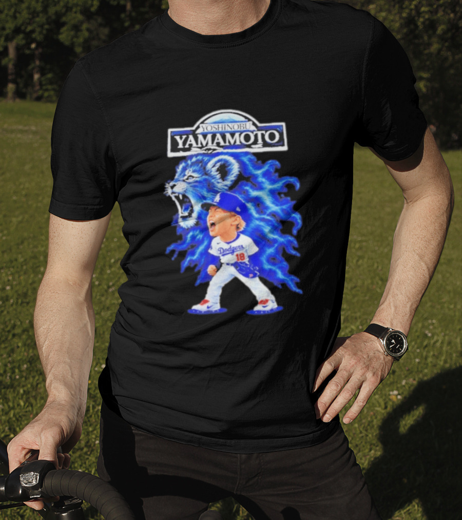 Yoshinobu Yamamoto Los Angeles Dodgers Baby Lion T-Shirt