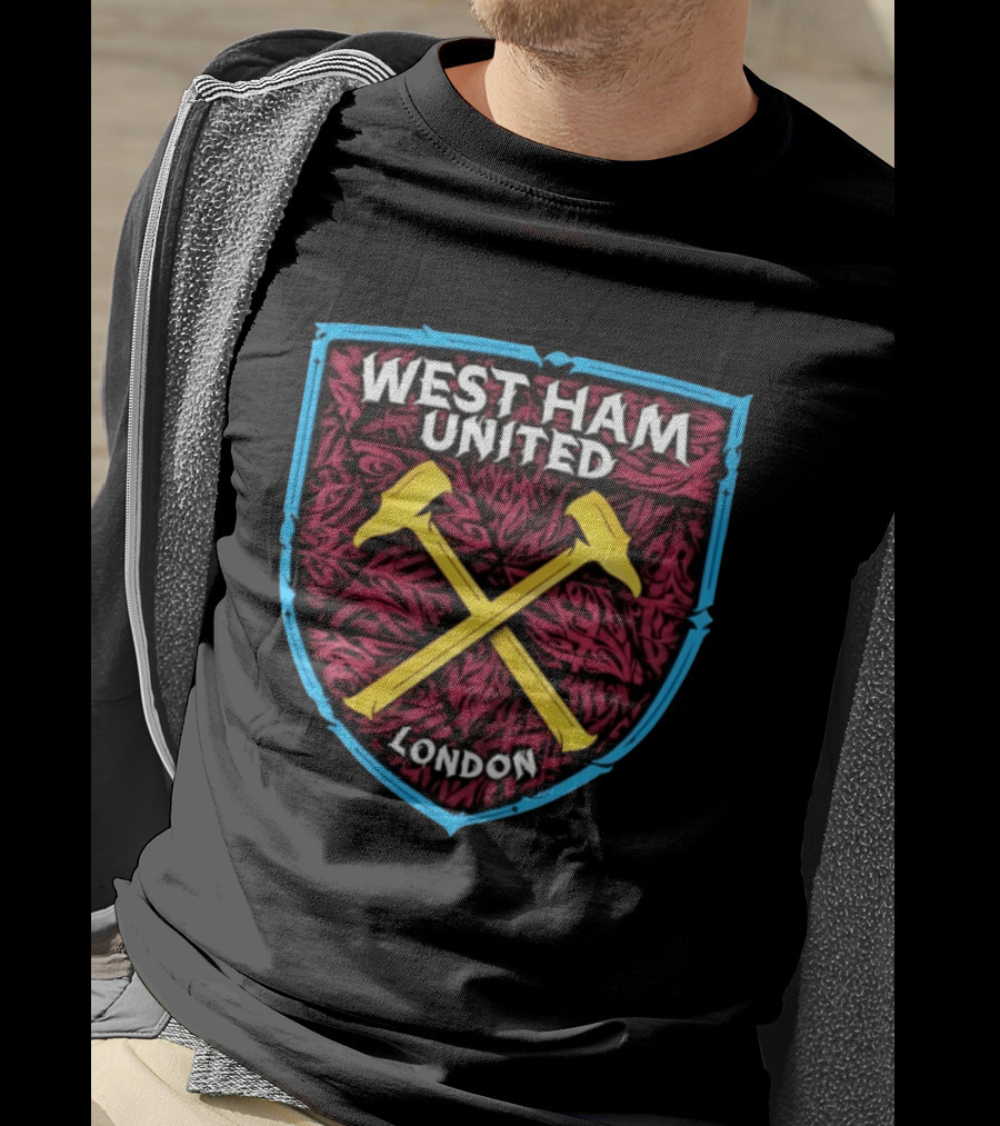 West Ham United Premier League London Crest Logos T-Shirt