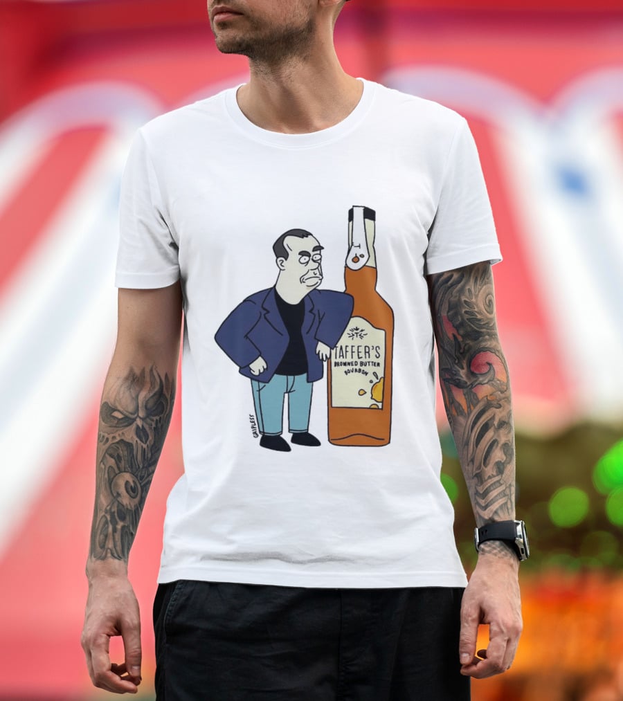 Jon Taffer Cartoon Browning Butter Bourbon Bar Rescue T-Shirt