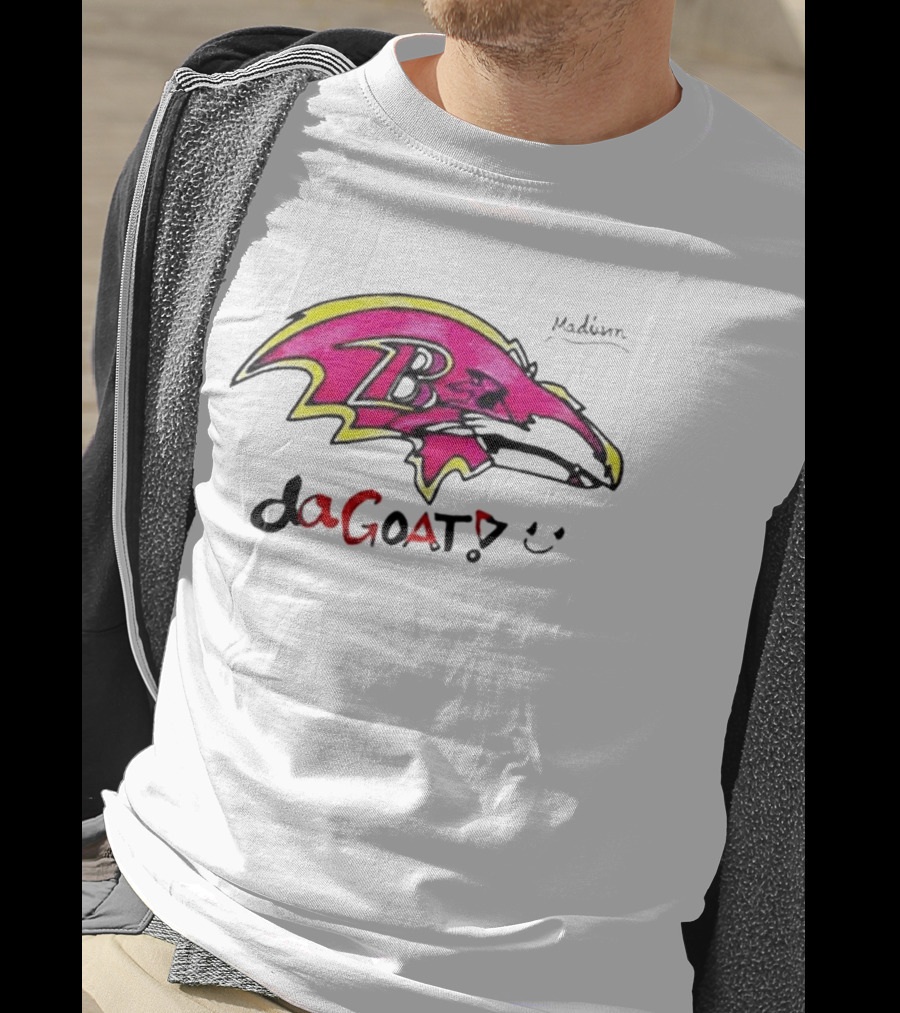 Madison B25 Pink Raven Da GOAT Smiley T-Shirt