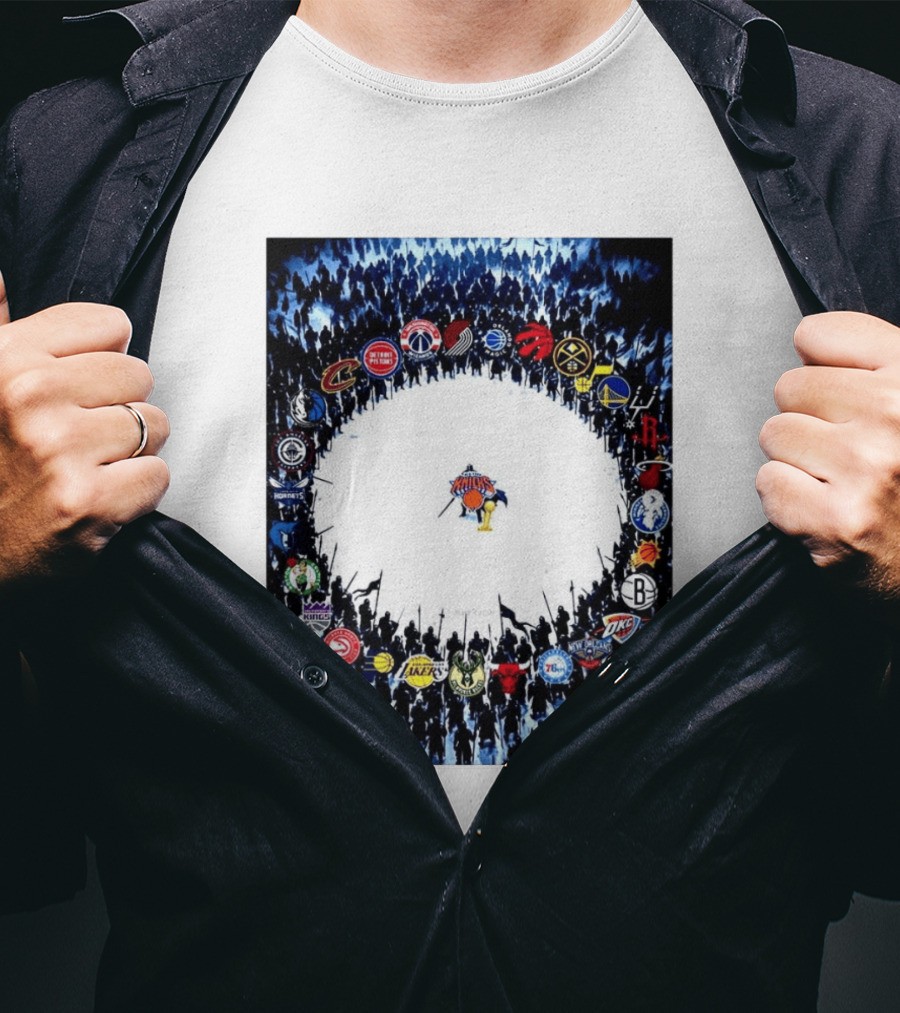 New York Knicks NBA Opponents Rivalry Battle Meme T-Shirt