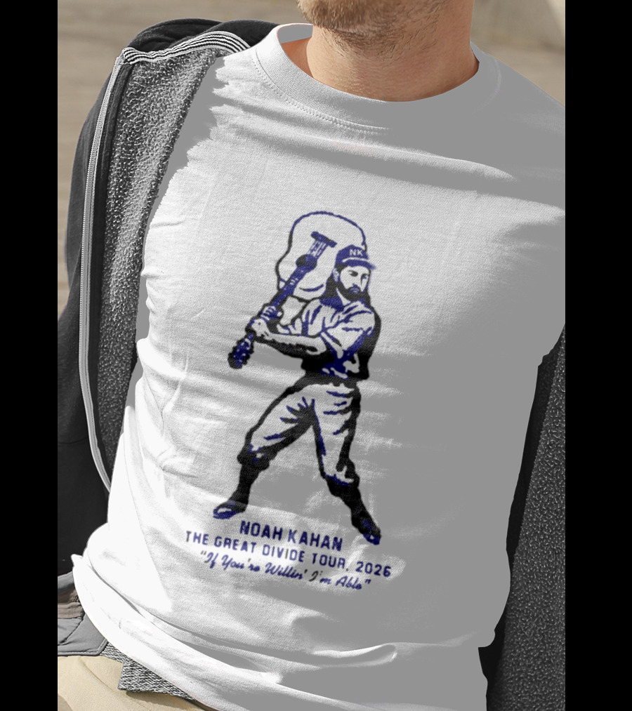 Noah Kahan The Great Divide Tour 2026 If You're Willin I'm Able T-Shirt
