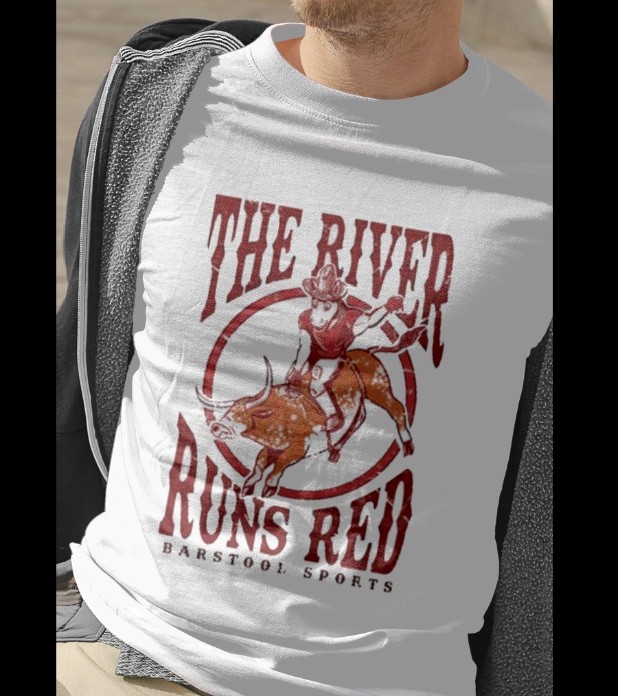 The River Runs Red Barstool Sports Oklahoma Sooners Beat Texas Longhorns 2026 T-Shirt