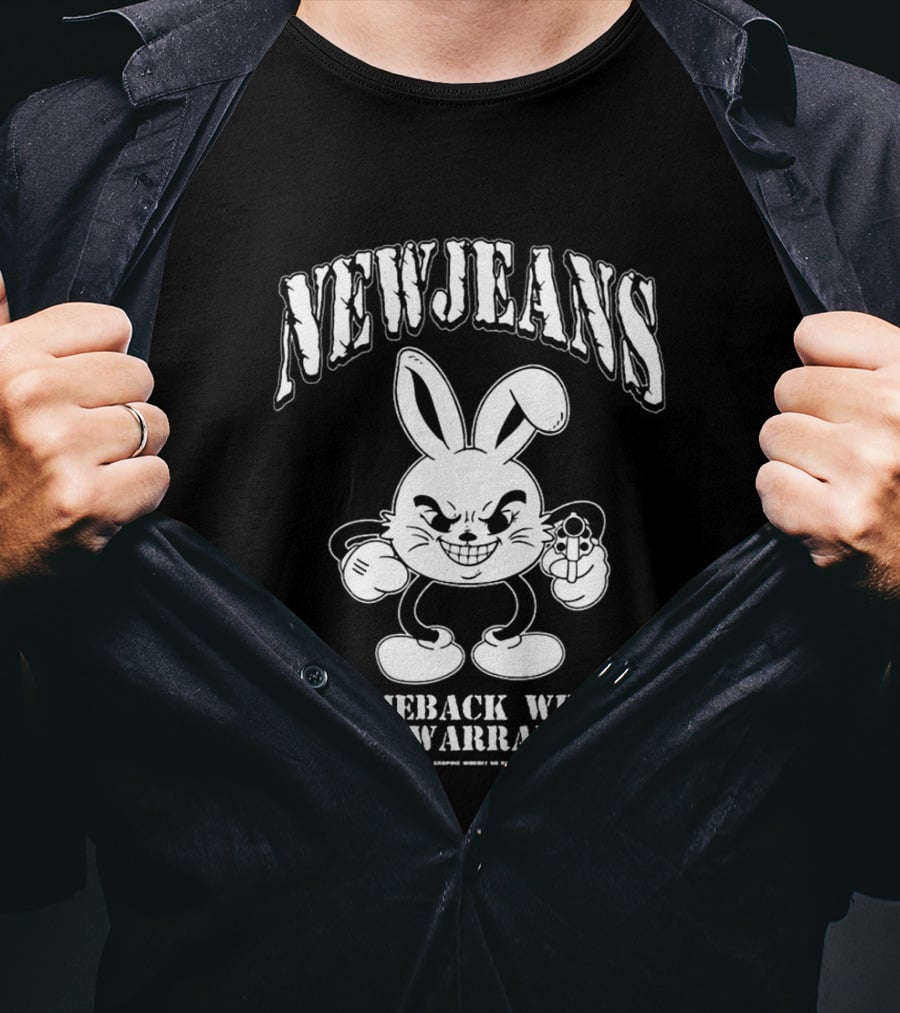 New Jeans Comeback With A Warrant Mischievous Bunny T-Shirt