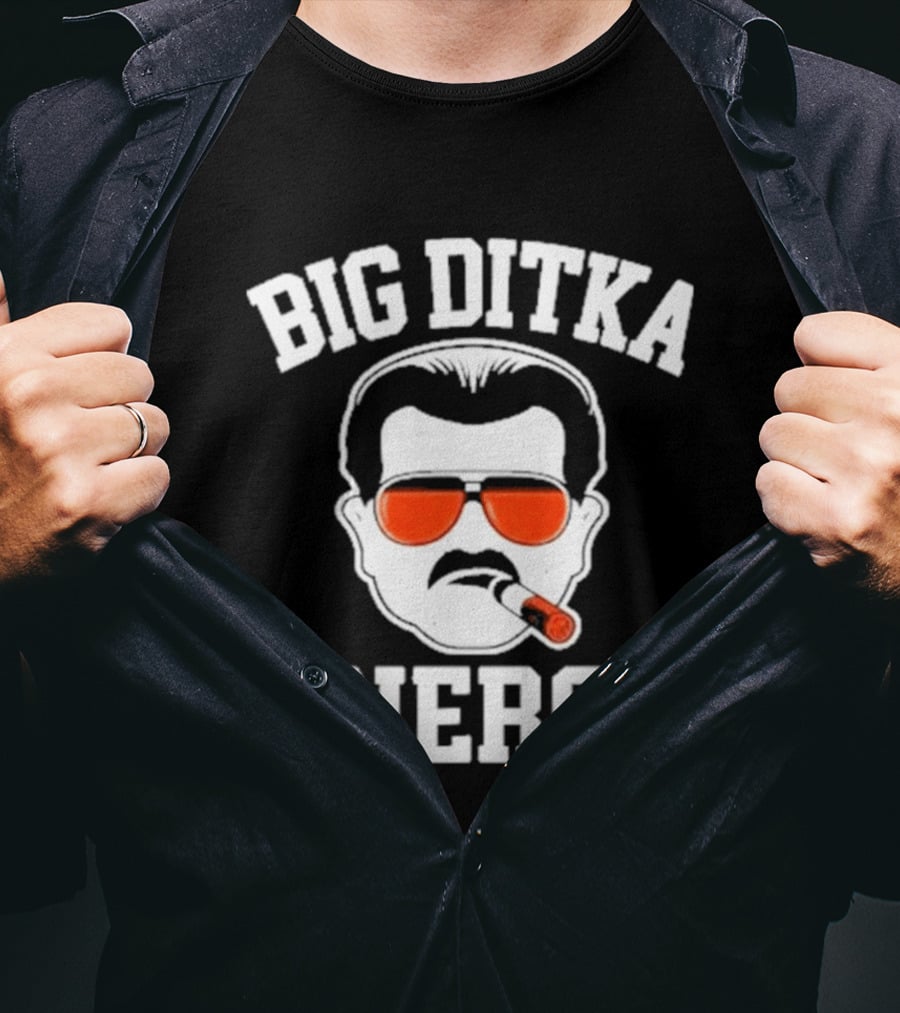 Big Ditka Energy Sunglasses Cigar Head T-Shirt