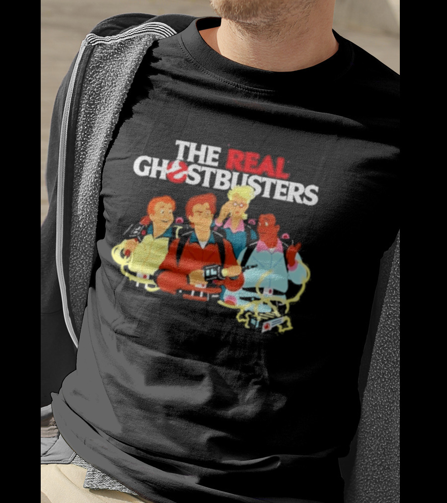 The Real Ghostbusters Investigators Retrokid Store Classic 80s Cartoon Team T-Shirt