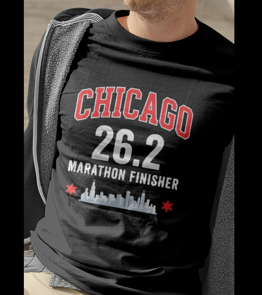 Chicago 26.2 Marathon Finisher T-Shirt