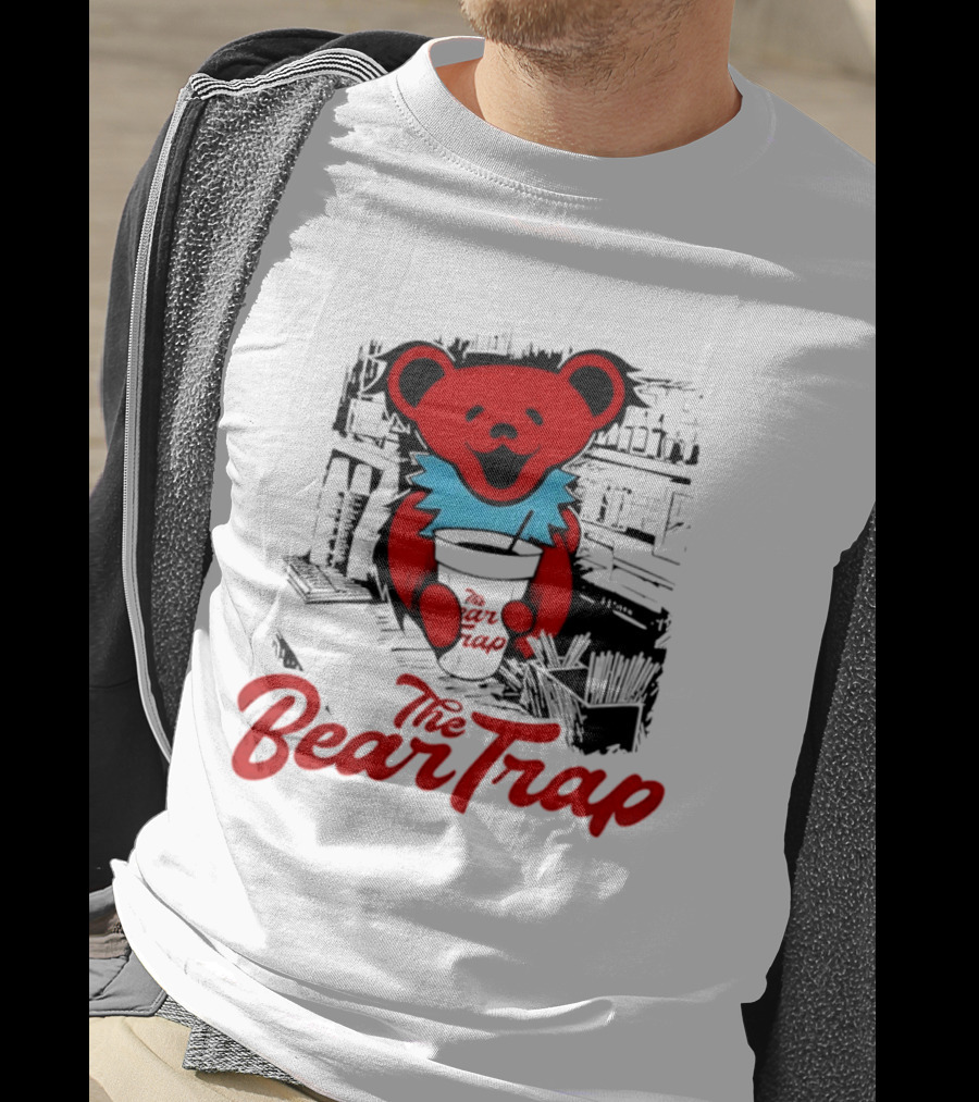 The Bear Trap Grateful Dead Dancing Bear Vintage Barista Vibes T-Shirt