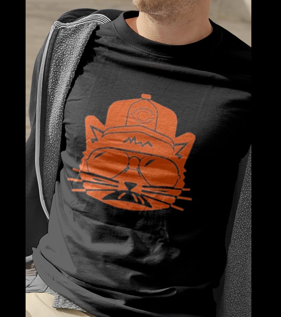 Super Gary Cat Wearing C Hat With Glasses T-Shirt