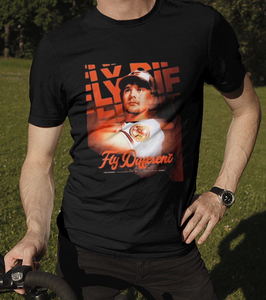 Gunnar Henderson Orioles Fly Different Baltimore Baseball T-Shirt
