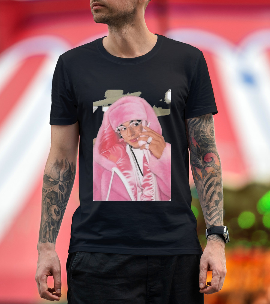 Hasan Piker Pink Fur Coat Style Darializa T-Shirt